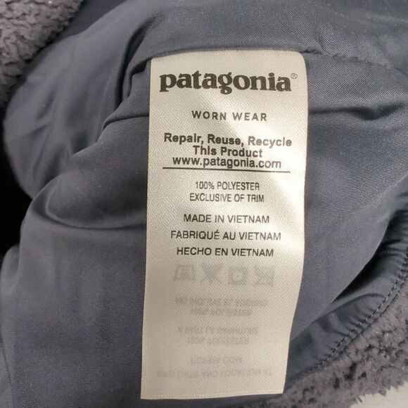 Patagonia Los Gatos Mens Large Gray Pockets FullZip Collared Fleece Outdoor Soft - Picture 7 of 10
